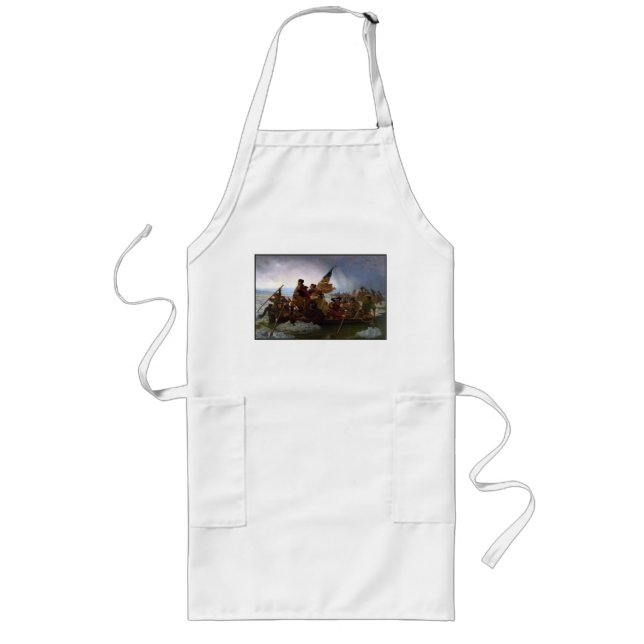 Delaware River Revolution Pres. George Washington Long Apron (Front)