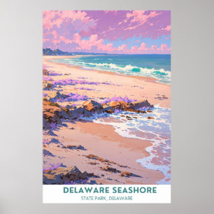 Delaware Seashore, Beautiful Delaware Beach Poster