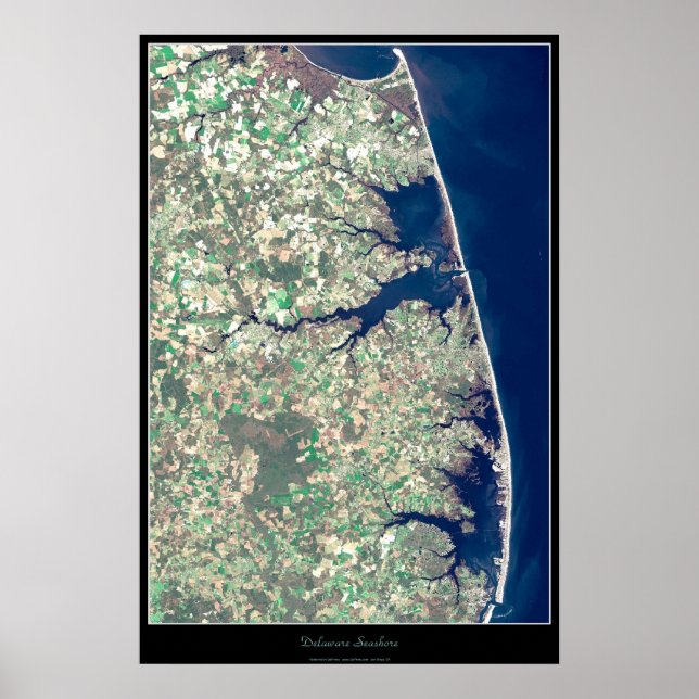Delaware Seashore satellite poster (Front)