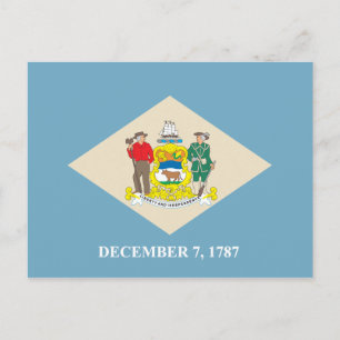 Delaware sign postcard