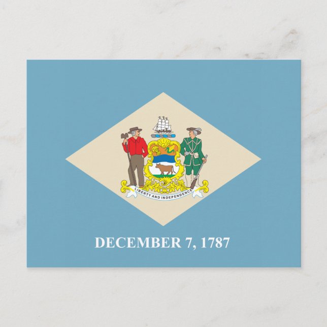 Delaware sign postcard (Front)