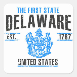 Delaware Square Sticker