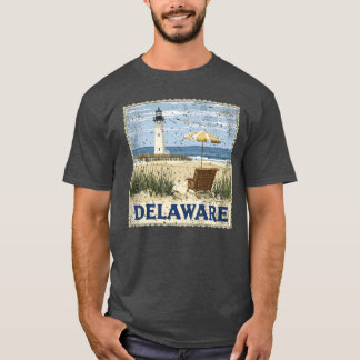 Delaware Stamp State Distressed Vintage United Sta T-Shirt