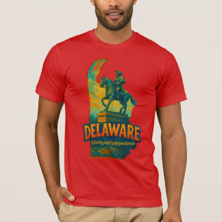 Delaware State Artistic T-Shirt – Oil Paint...