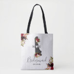 Delaware State Destination Rustic Wedding Monogram Tote Bag<br><div class="desc">Delaware State Wedding Destination Rustic Country Chic with White Barn Wood & Marsala Burgundy Watercolor Floral Arrangements & Boho Feathers Wedding Tote Bags with MOVEABLE HEART LOCATION just click the customise further link to position your heart ~ Check my shop to see the entire wedding suite for this design!</div>