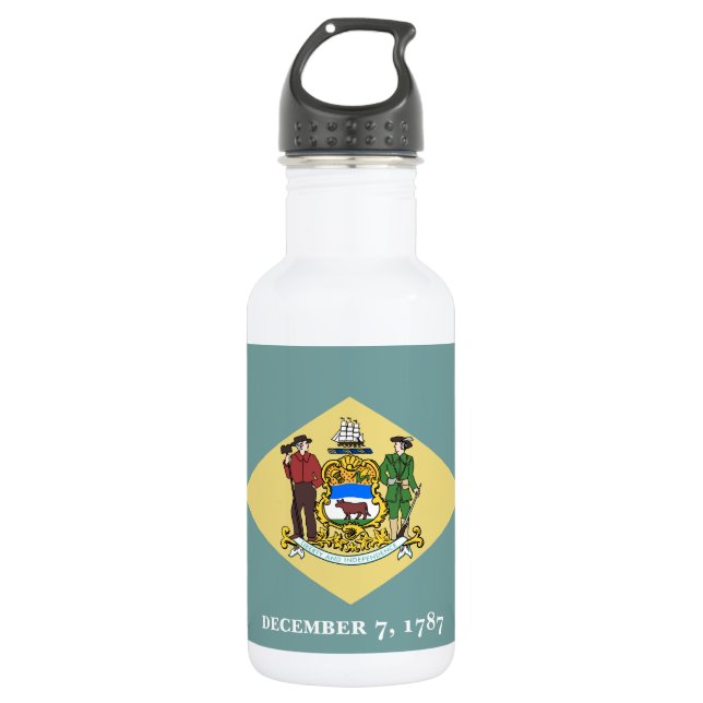 Delaware State Flag 532 Ml Water Bottle (Front)
