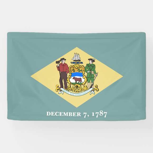 Delaware State Flag Banner (Horizontal)