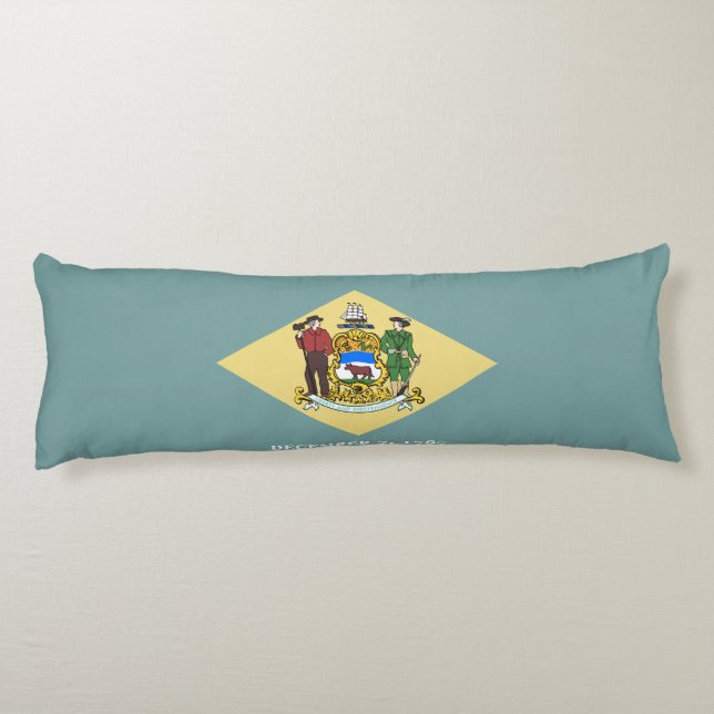 Delaware State Flag Body Cushion (Back)