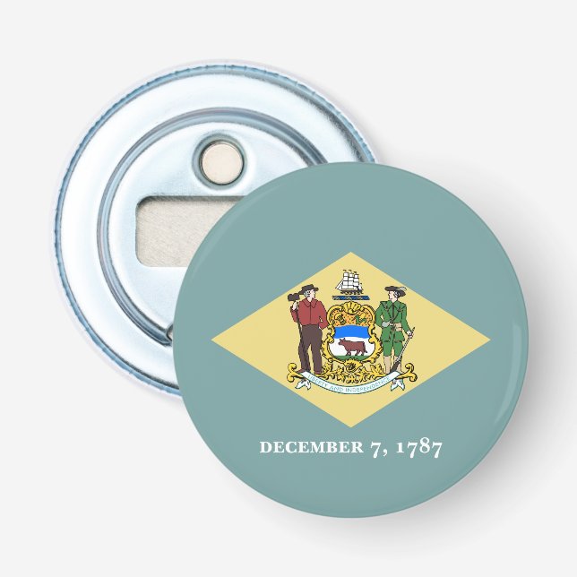 Delaware State Flag Bottle Opener (Front)