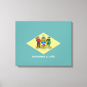 Delaware State Flag Design Canvas Print