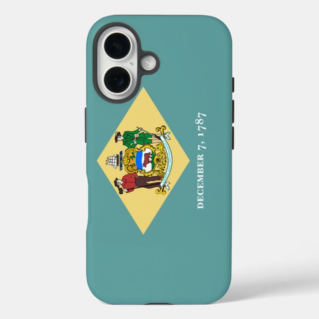 Delaware State Flag Design Case-Mate iPhone Case (Back)
