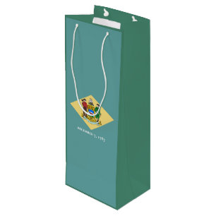 Delaware State Flag Design Wine Gift Bag