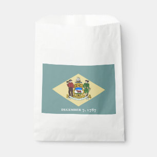 Delaware State Flag Favour Bags
