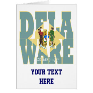 Delaware state flag text