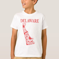 Delaware state mandala map, Made in Delaware