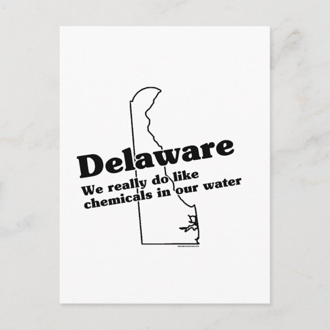 Delaware State Slogan Postcard (Front)