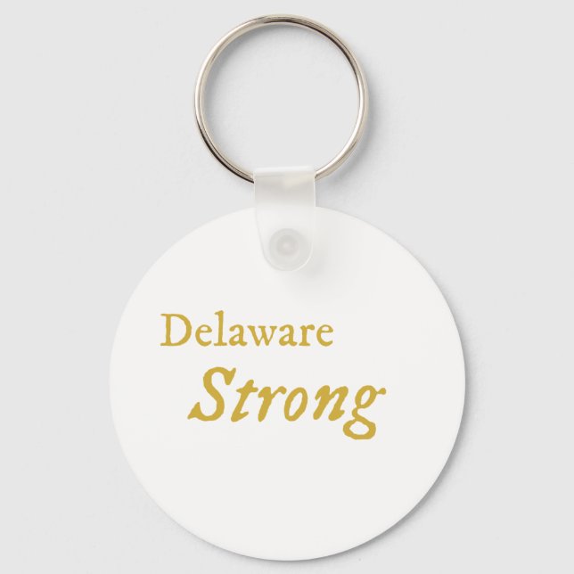 Delaware Strong   Key Ring (Front)