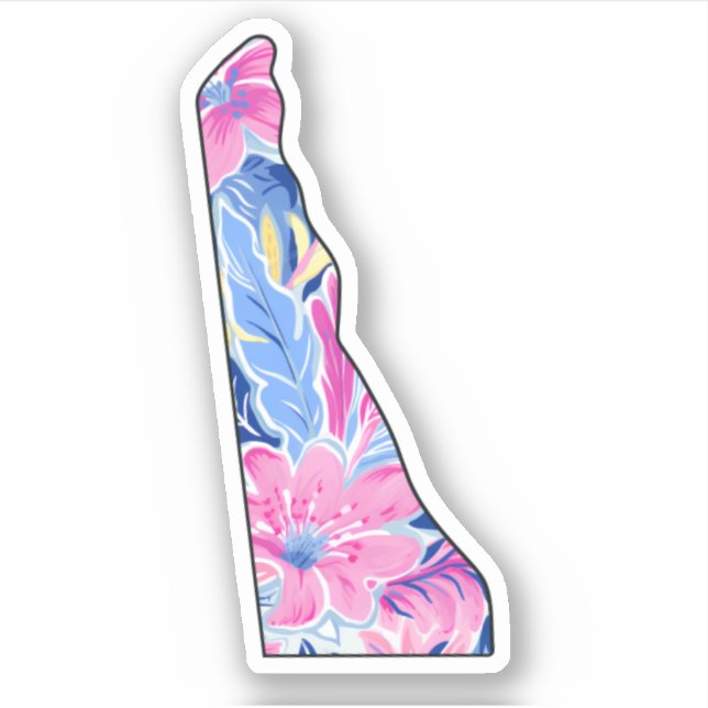 Delaware - Summer Sticker - Lilly Inspired (Front)