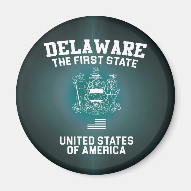 Delaware The First State Magnet (Front)
