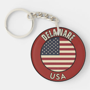 Delaware United States of America Key Ring