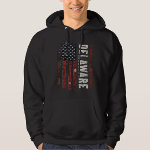 Delaware USA Flag Hoodie