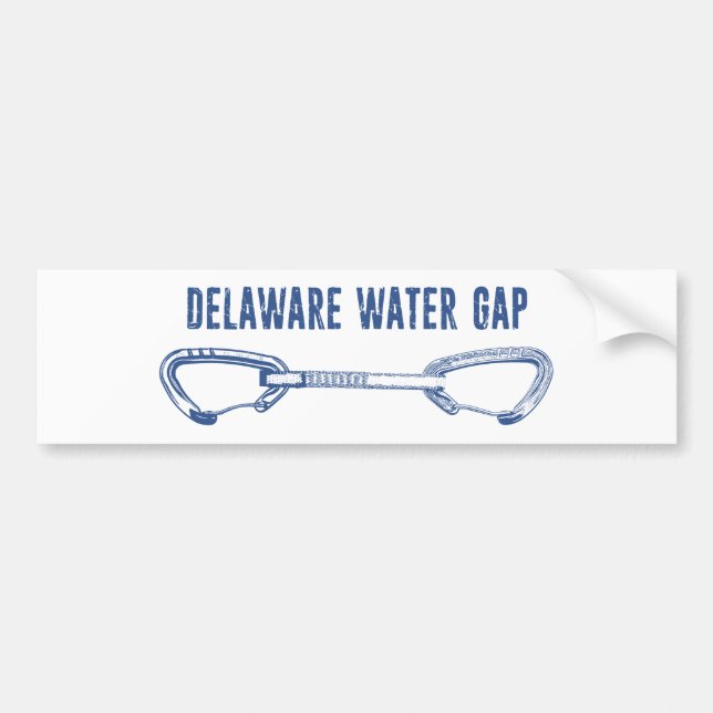 Delaware Water Gap Climbing Quickdraw Bumper Sticker (Front)