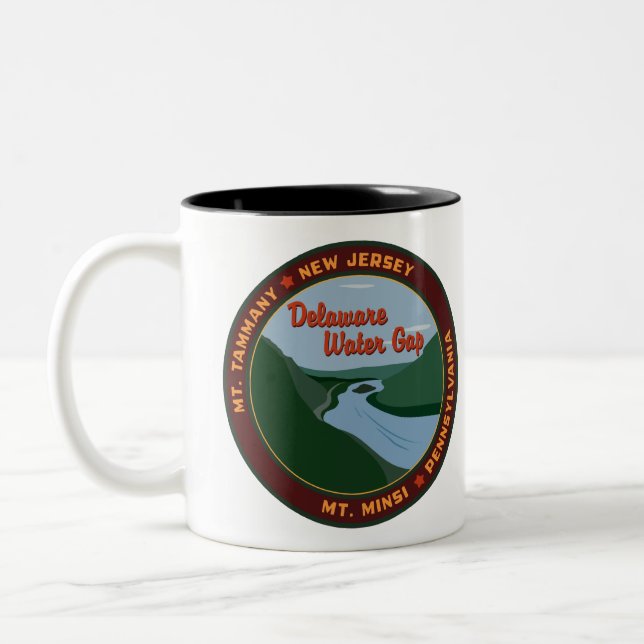 Delaware Water Gap Two-Tone Coffee Mug (Left)