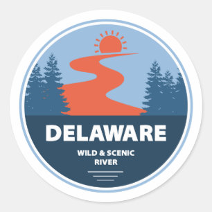 Delaware Wild And Scenic River Classic Round Sticker