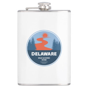 Delaware Wild And Scenic River Hip Flask