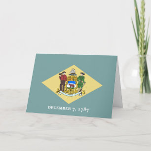 Delawarean Flag, Flag of Delaware Card