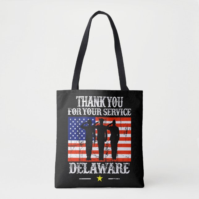 Delawareans USA America United States Xmas Tote Bag (Front)