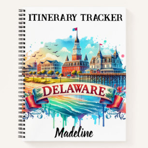 Delaware's charming coastal landmarks notebook