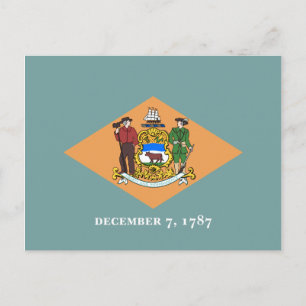 Delaware's Flag Postcard