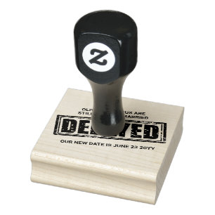 Delayed Wedding Event with  Your New Date Stamp