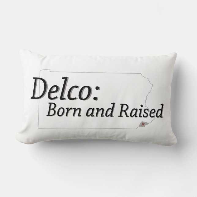 Delco Born and Raised Lumbar Cushion (Front)