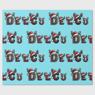 delco Christmas Wrapping Paper