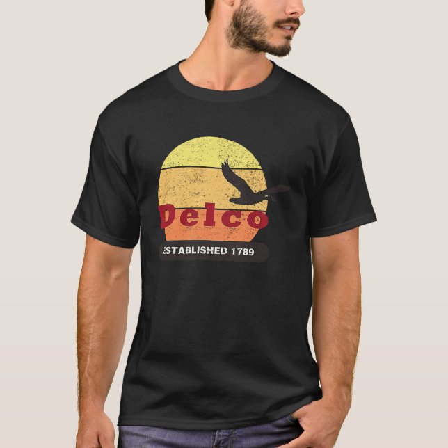 Delco Est 1789 Goose Distressed T-Shirt (Front)