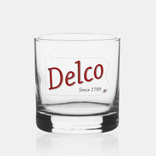DELCO (R) since 1789 Whiskey Glass