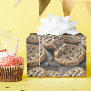 Delectable Chocolate Chip Cookies Wrapping Paper