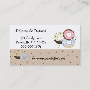 Delectable Doughnuts Business Card