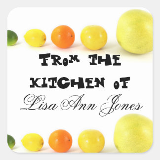 Delectable Foods Square Sticker