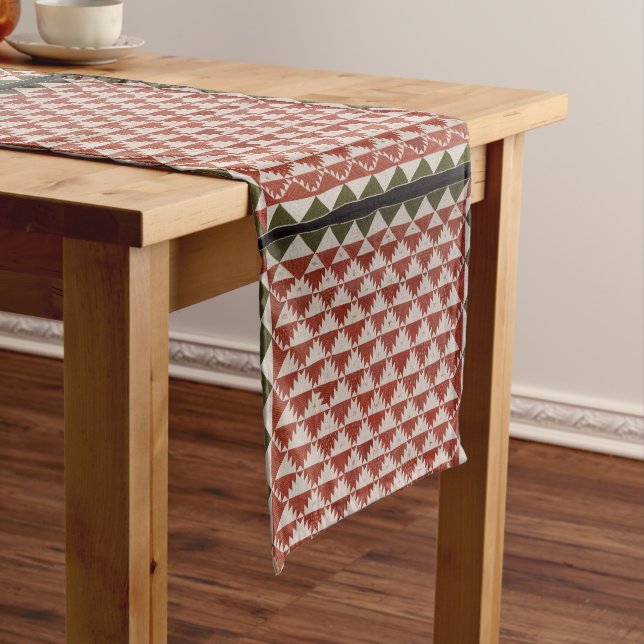 Delectable mountains quilt short table runner (In Situ)