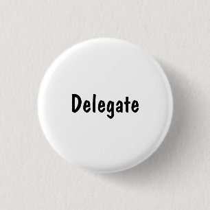 Delegate 3 Cm Round Badge