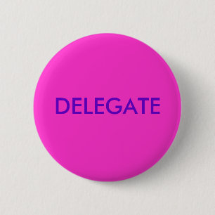 DELEGATE 6 CM ROUND BADGE