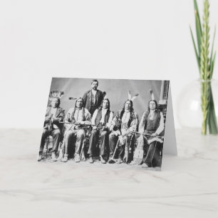 Delegation of Sioux chiefs, led by Red Cloud (1822 Card