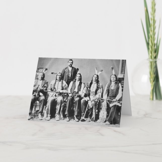 Delegation of Sioux chiefs, led by Red Cloud (1822 Card (Front)