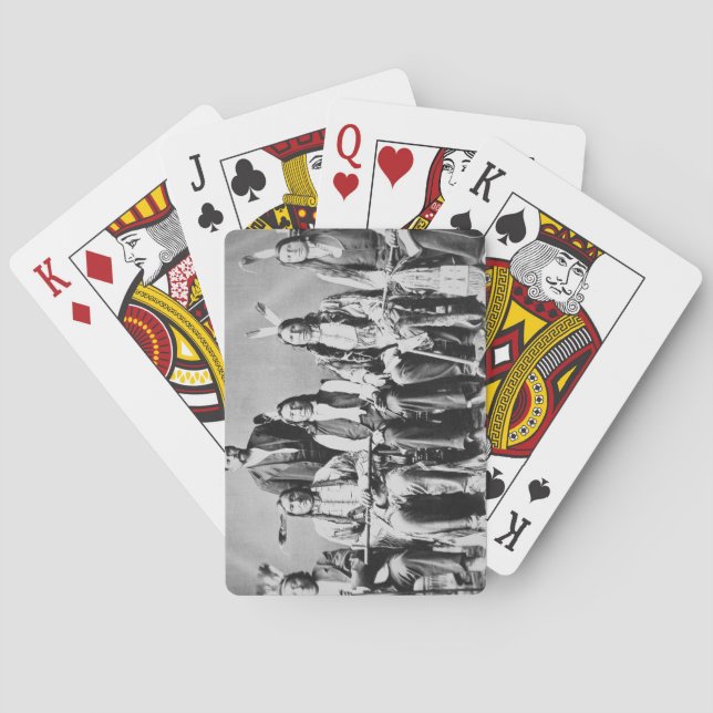 Delegation of Sioux chiefs, led by Red Cloud (1822 Playing Cards (Back)