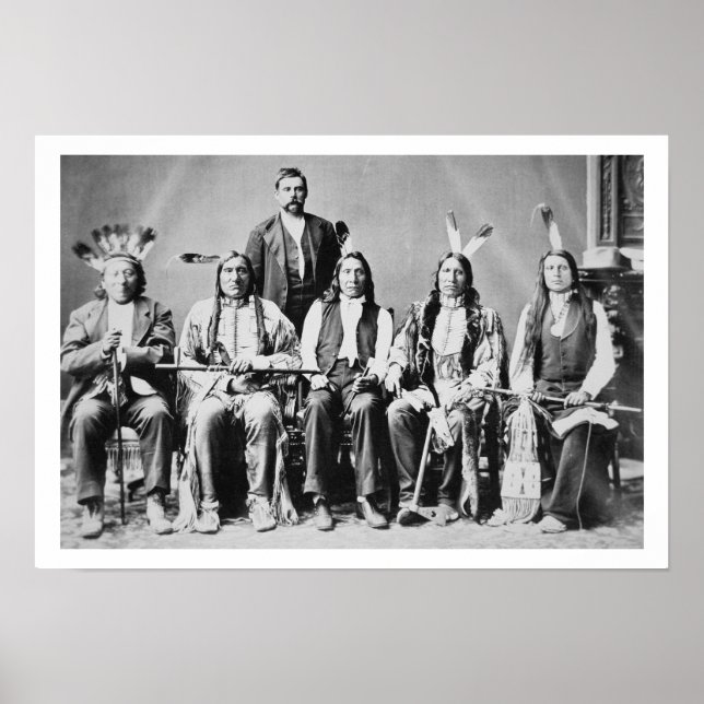 Delegation of Sioux chiefs, led by Red Cloud (1822 Poster (Front)