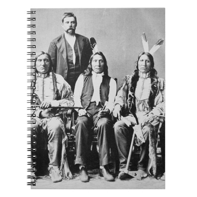 Delegation of Sioux chiefs, led by Red Cloud (1822 Spiral Notebook (Front)