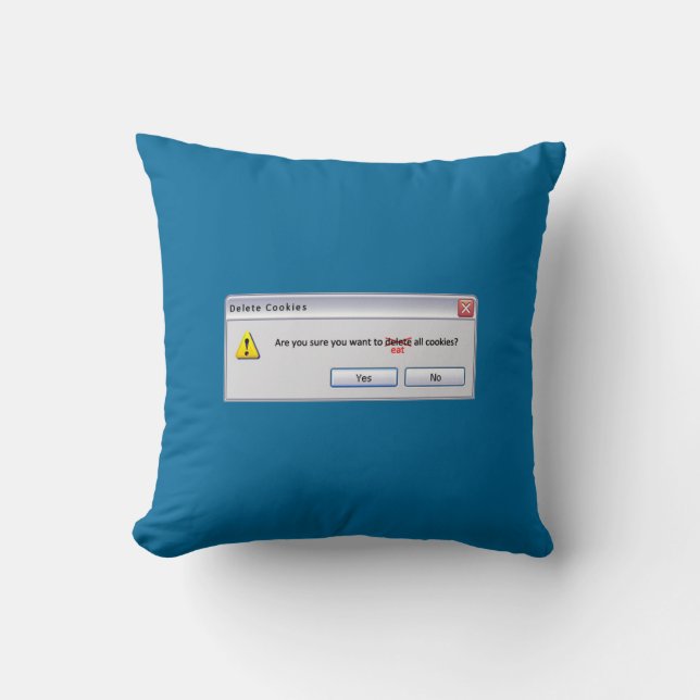 Delete Cookies Cushion (Front)